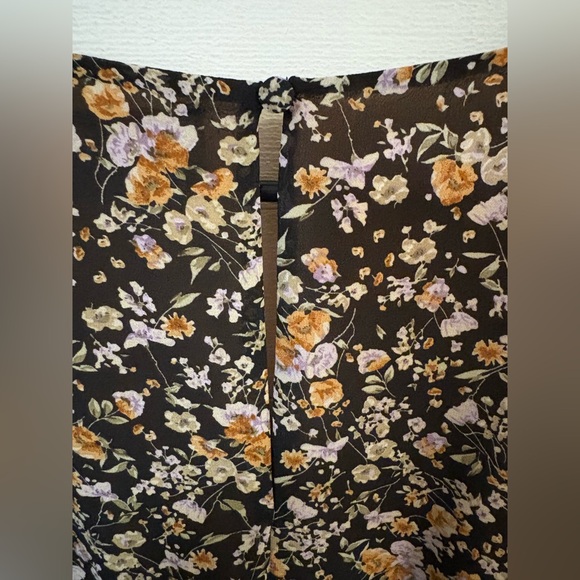 VICI Floral Long Sleeve Ruffle Mini Dress Women’s Size Large - Picture 3 of 7